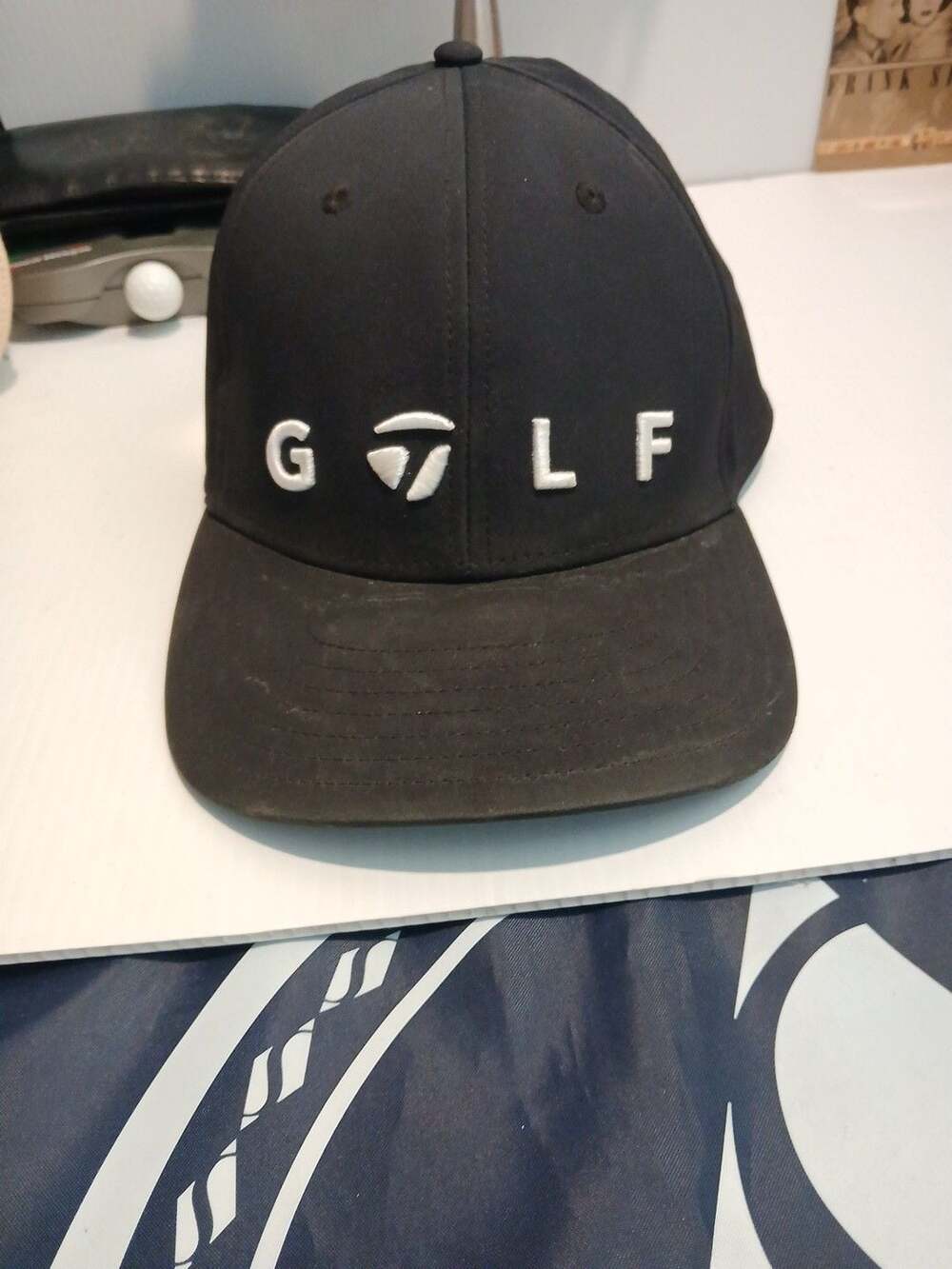 TaylorMade Golf Logo Hat Black Snapback